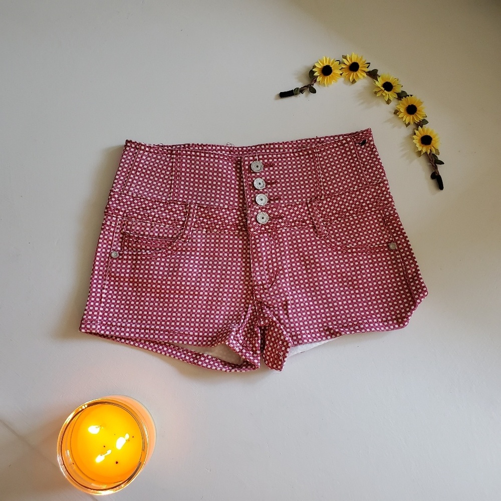 Red Gingham Shorts